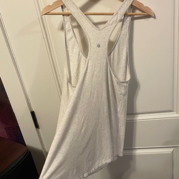 LULULEMON OM RACERBACK - HEATHERED WHITE - Picture 8 of 8